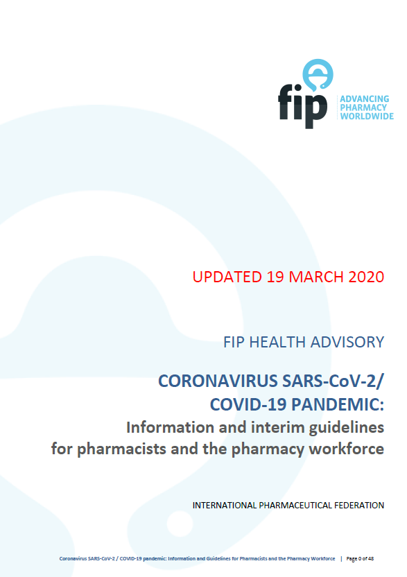 Coronavirus Covid 19 Pandemic Fip International Pharmaceutical